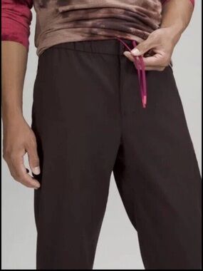 Lululemon Lab Pants Mens 34 Plum Wool-Blend Cargo Trousers Gorpcore Techwear